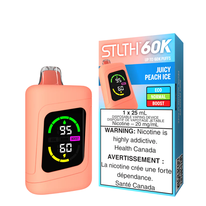 STLTH 60K Disposable - Juicy Peach Ice 20mg