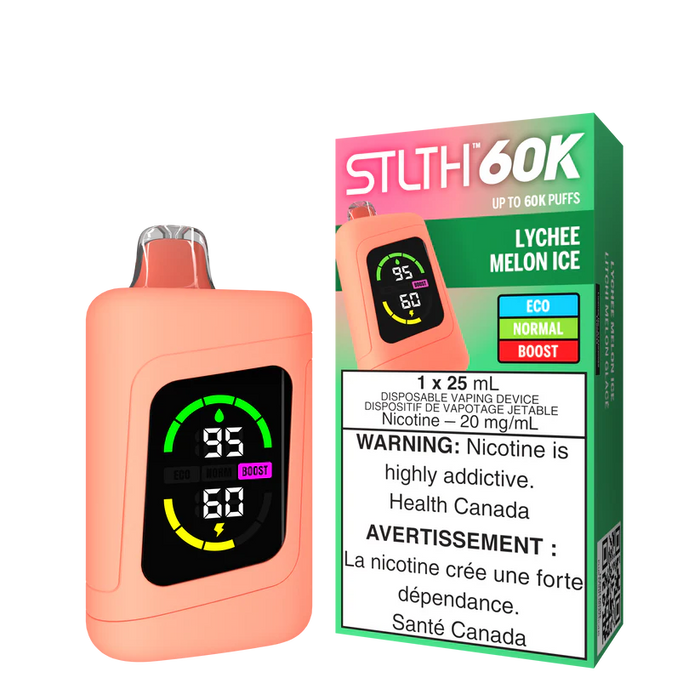 STLTH 60K Disposable - Lychee Melon Ice 20mg