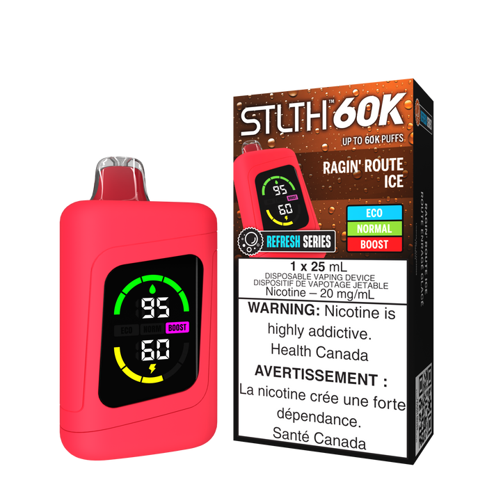STLTH 60K Disposable - Refresh Series Ragin' Route Ice 20mg