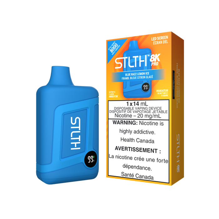 STLTH 8K PRO Disposable - Blue Razz Lemon Ice 20mg