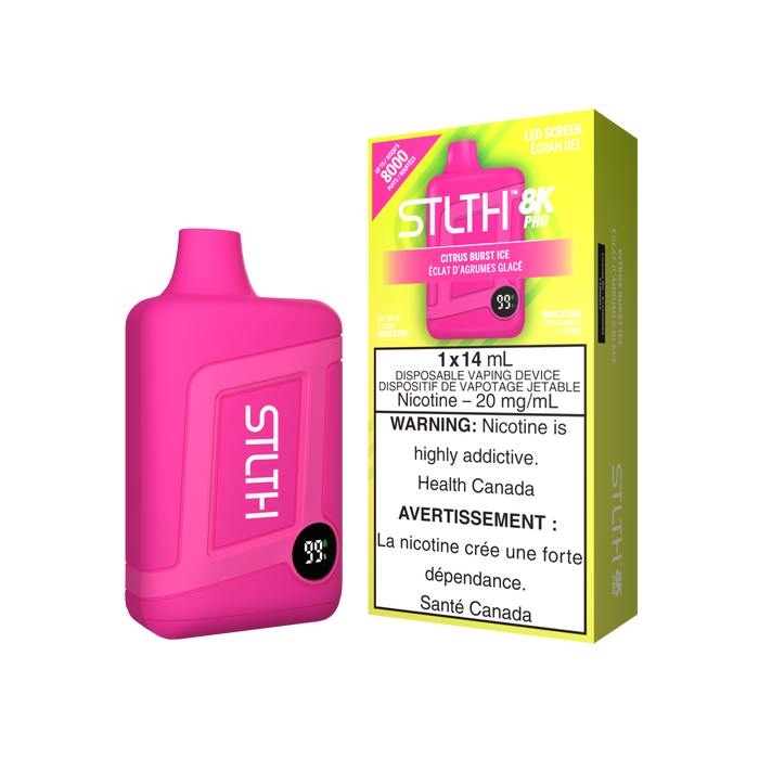 STLTH 8K PRO Disposable - Citrus Burst Ice 20mg