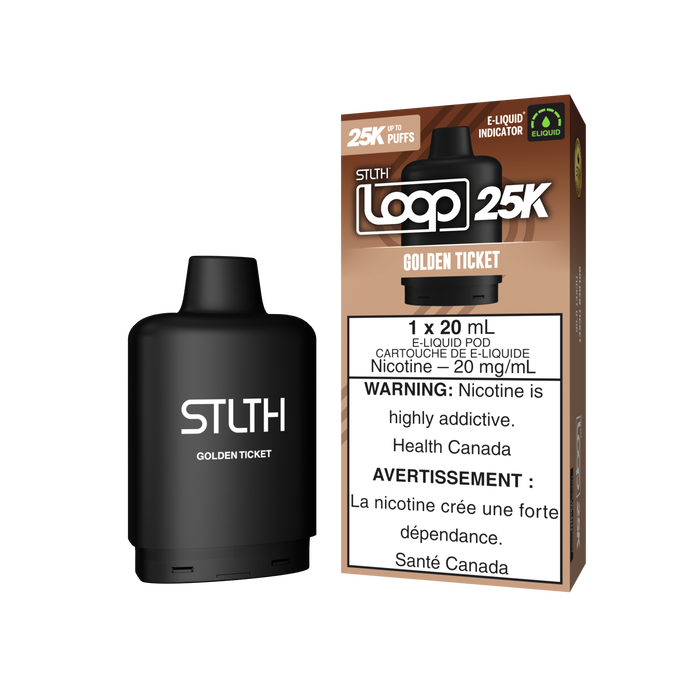 STLTH Loop 25K Pod - Golden Ticket 20mg