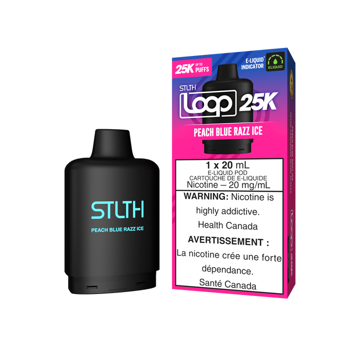 STLTH Loop 25K Pod - Peach Blue Razz Ice 20mg