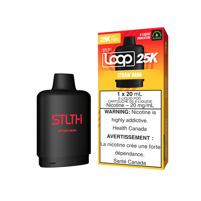 STLTH Loop 25K Pod - Straw Nana 20mg