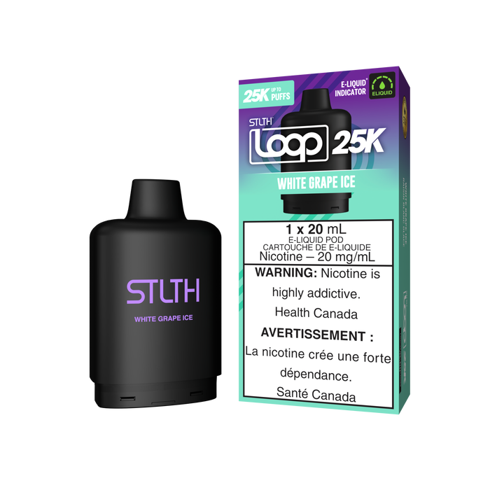 STLTH Loop 25K Pod - White Grape Ice 20mg