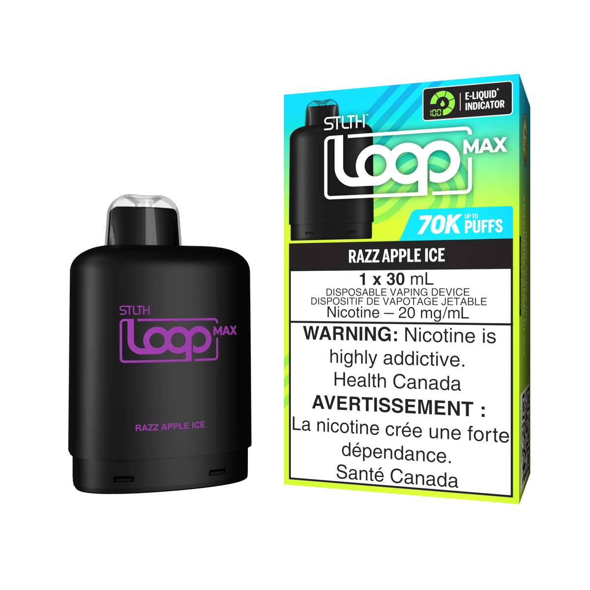 STLTH Loop Max Pod - Razz Apple Ice 20mg — Fat Panda Webstore