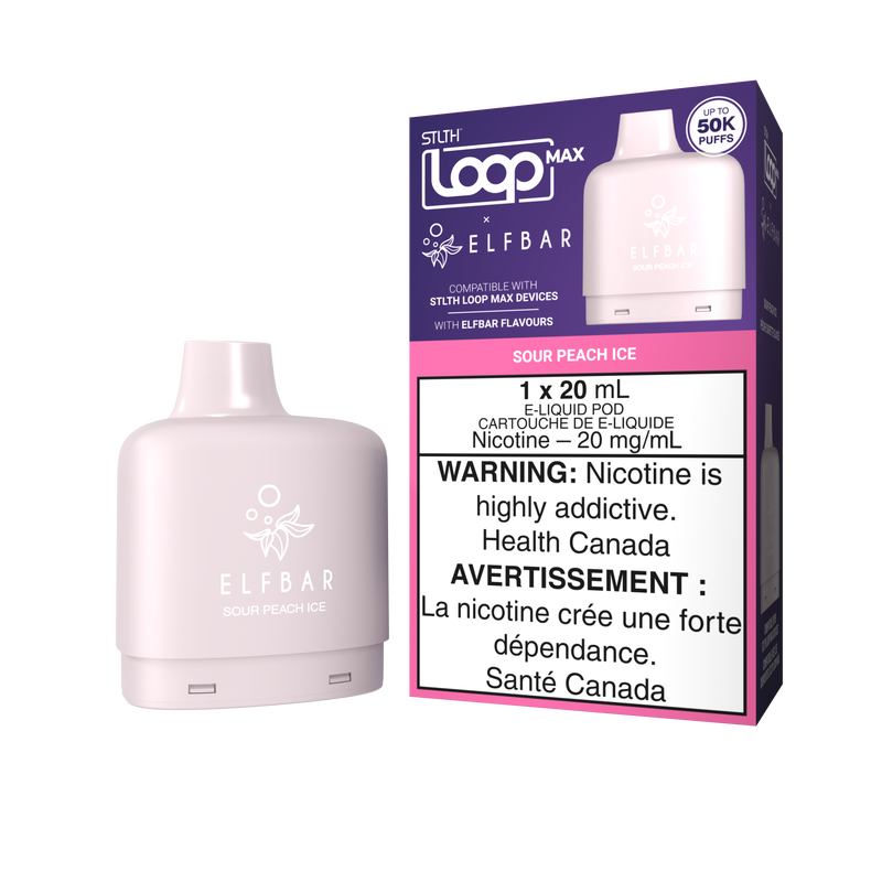 STLTH Loop Max x Elfbar Pod - Sour Peach Ice 20mg