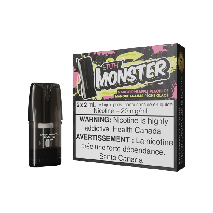 STLTH Monster Pod Pack - Mango Pineapple Peach Ice