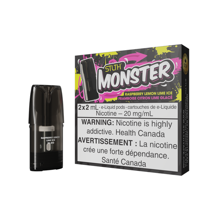 STLTH Monster Pod Pack - Raspberry Lemon Lime Ice