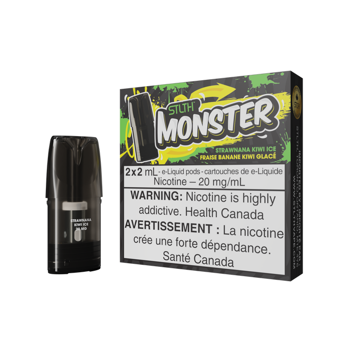 STLTH Monster Pod Pack - Strawnana Kiwi Ice