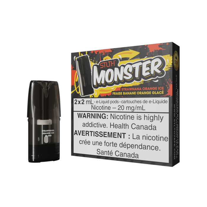 STLTH Monster Pod Pack - Strawnana Orange Ice