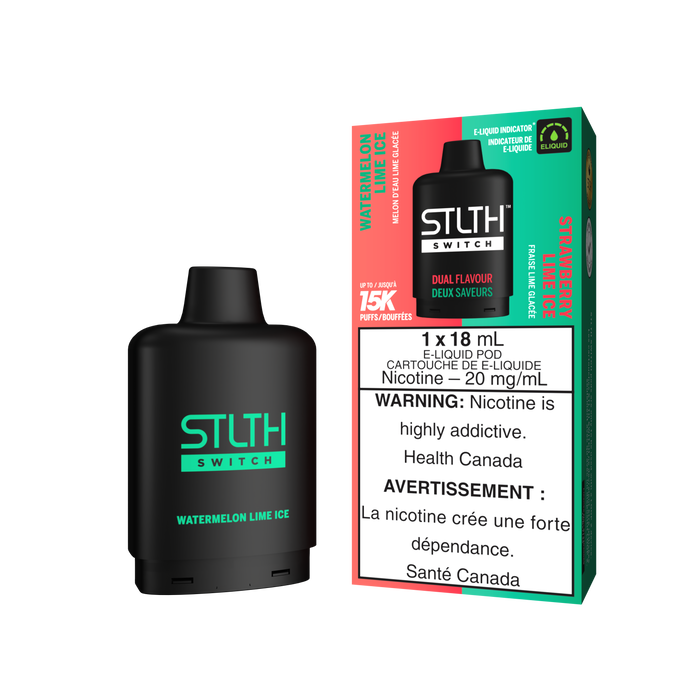 STLTH SWITCH Pod - Watermelon Lime Ice & Strawberry Lime Ice 20mg