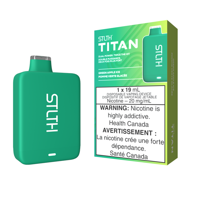 STLTH Titan 10K Disposable - Green Apple Ice 20mg