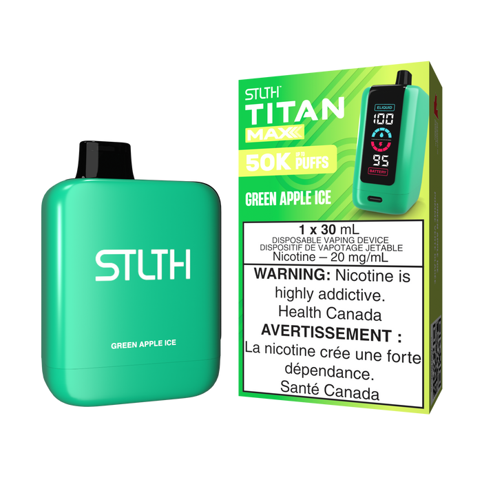 STLTH Titan Max Disposable - Green Apple Ice 20mg