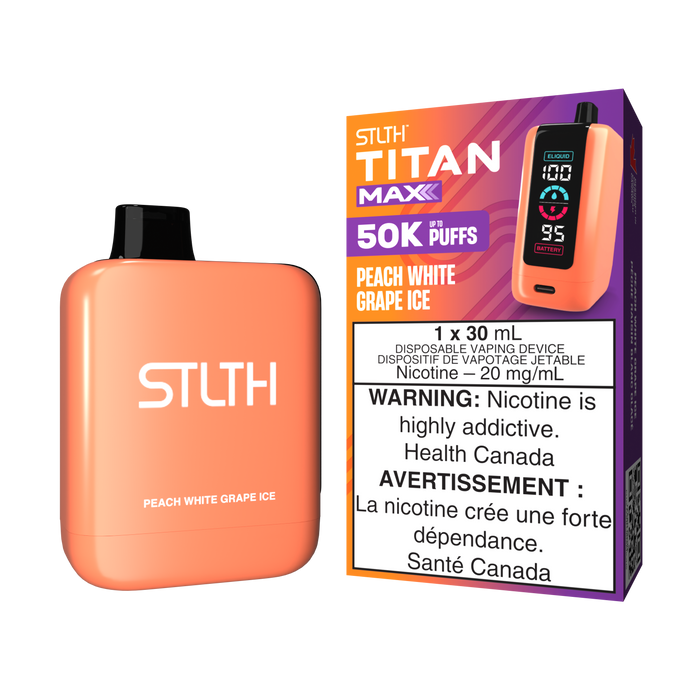 STLTH Titan Max Disposable - Peach White Grape Ice 20mg