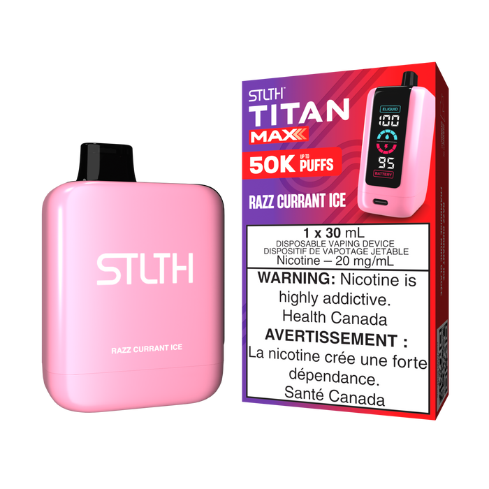 STLTH Titan Max Disposable - Razz Currant Ice 20mg