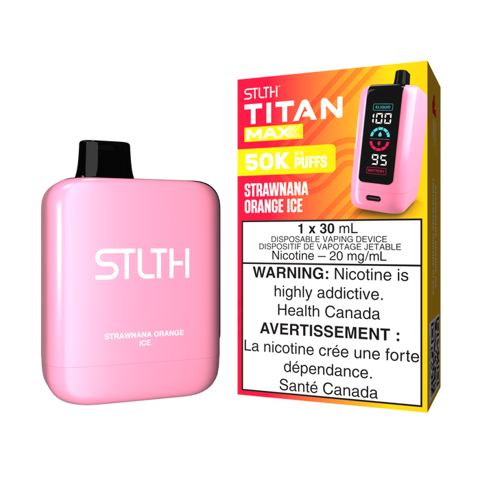 STLTH Titan Max Disposable - Strawnana Orange Ice 20mg