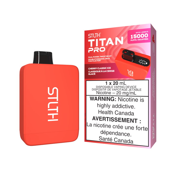 STLTH Titan Pro Disposable -  Classic Cherry Ice 20mg