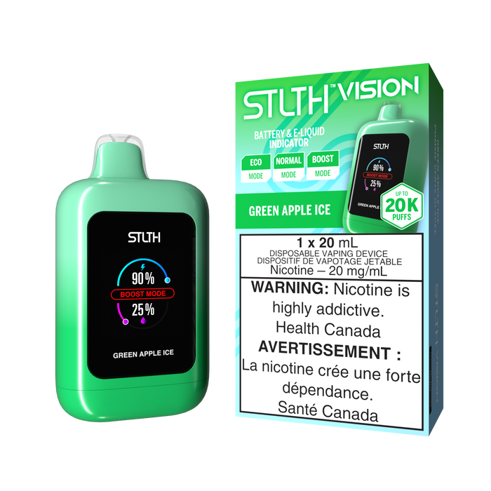 STLTH Vision 20K Disposable - Green Apple Ice 20mg