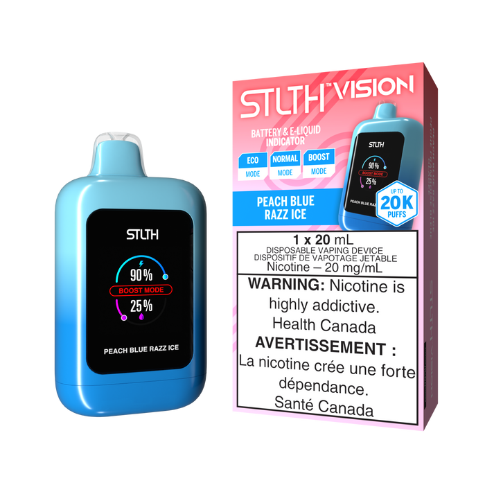 STLTH Vision 20K Disposable - Peach Blue Razz Ice 20mg