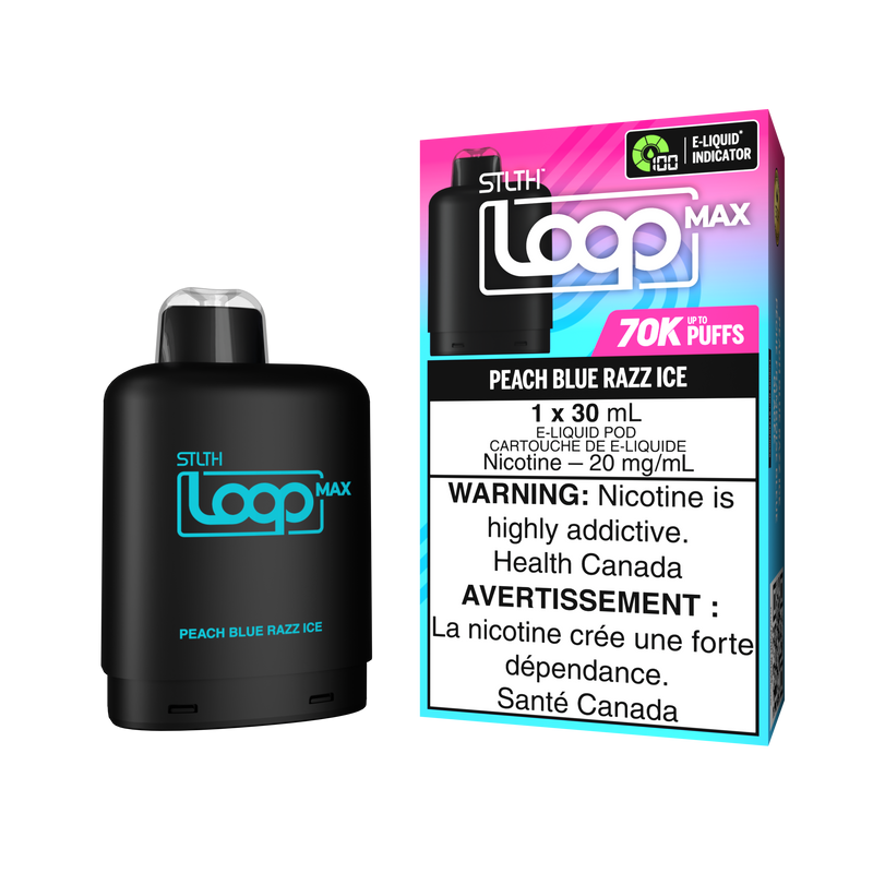 STLTH Loop Max Pod - Peach Blue Razz Ice 20mg