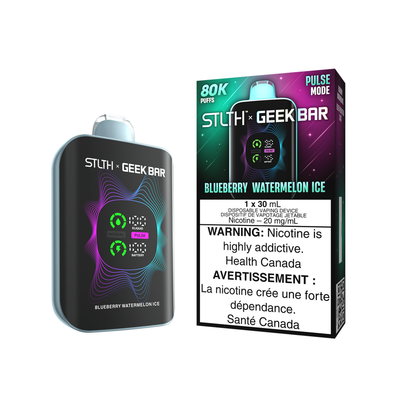 STLTH x Geek Bar 80K Disposable - Blueberry Watermelon Ice 20mg