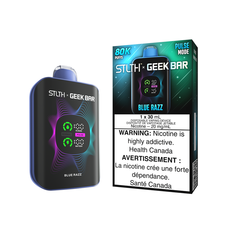 STLTH x Geek Bar 80K Disposable - Blue Razz 20mg Fat Panda Webstore STLTH x Geek Bar 80K Disposable - Blue Razz 20mg Fat Panda Webstore