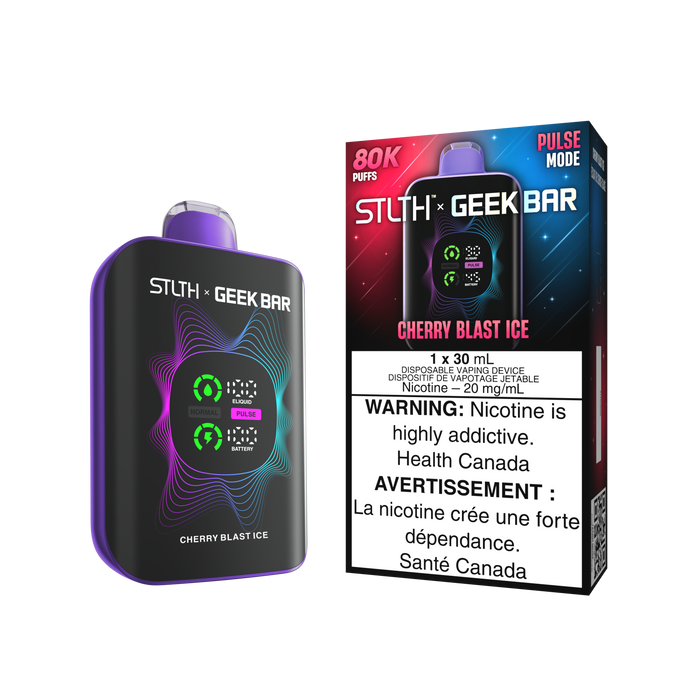 STLTH x Geek Bar 80K Disposable - Cherry Blast Ice 20mg