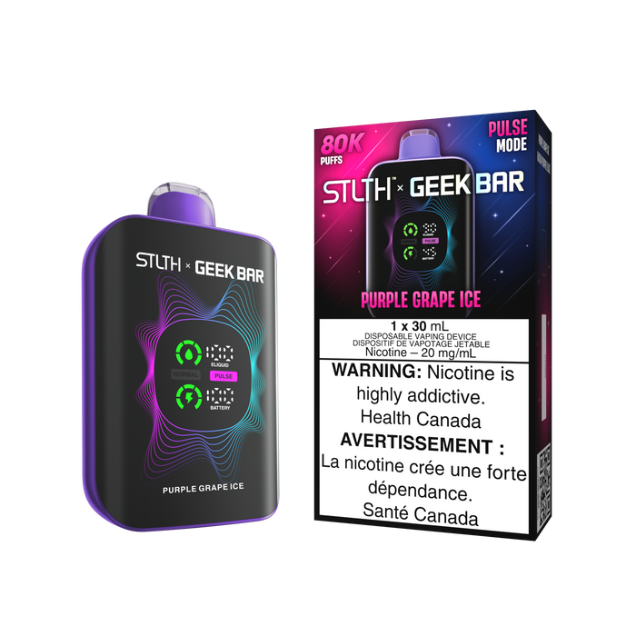 STLTH x Geek Bar 80K Disposable - Purple Grape Ice 20mg
