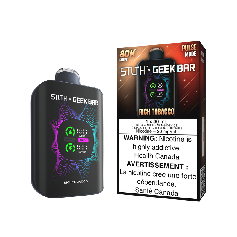 STLTH x Geek Bar 80K Disposable - Rich Tobacco 20mg