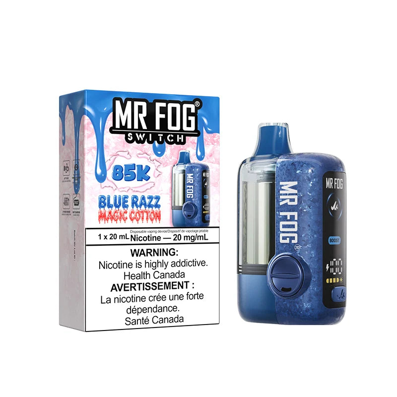 Mr. Fog Switch 85K Disposable - Blue Razz Magic Cotton 20mg