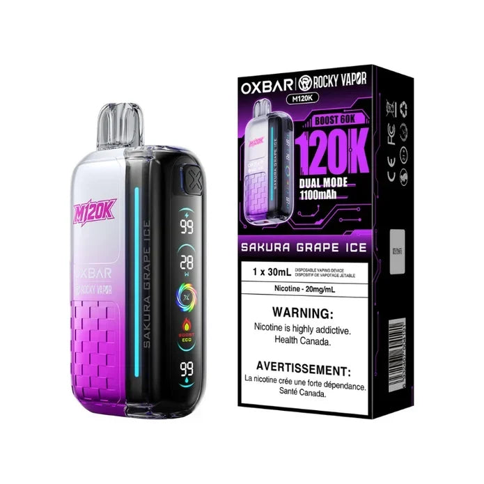 Oxbar M120K Disposable - Sakura Grape Ice 20mg