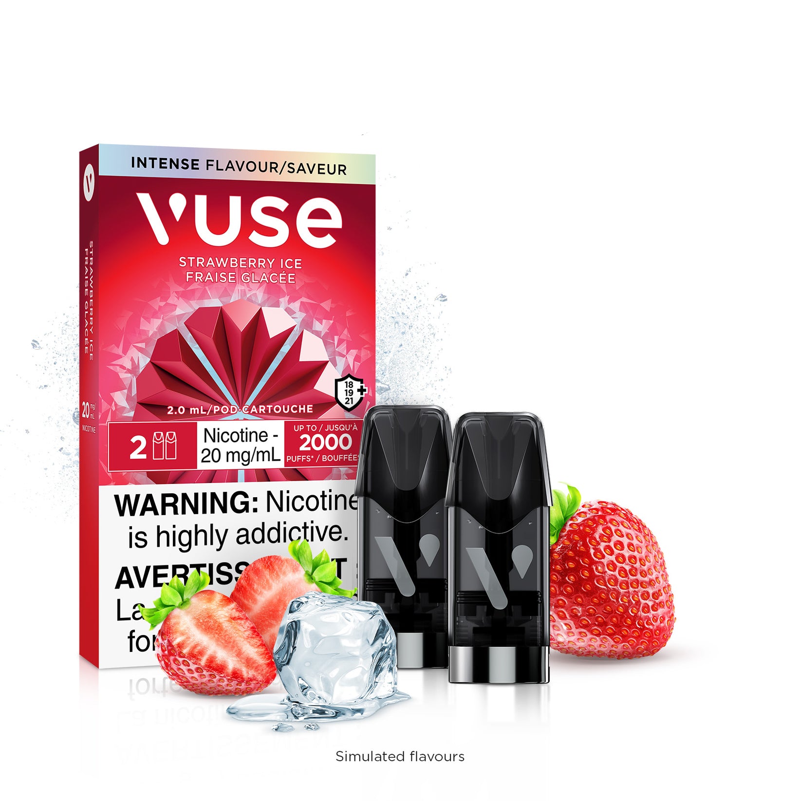 Vuse Pods Strawberry Ice (2pk) — Fat Panda Webstore