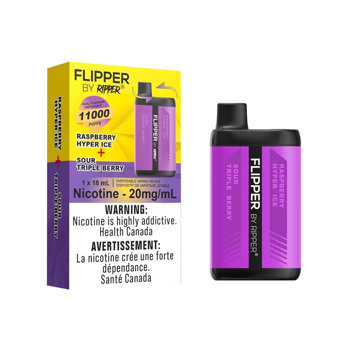 Flipper Disposable 11k Raspberry Hyper Ice - Sour Triple Berry 20mg