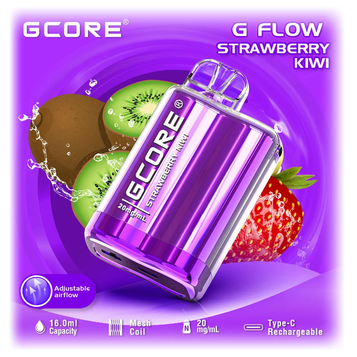 GCORE G7 Flow 7500 Disposable - Strawberry Kiwi 20mg