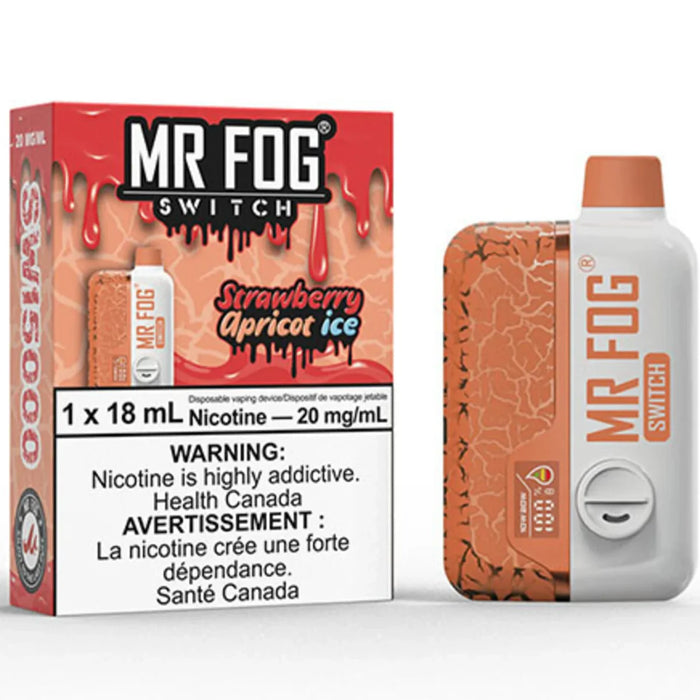 Mr. Fog Switch 15K Disposable - Strawberry Apricot Ice 20mg