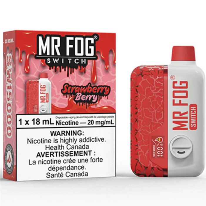 Mr. Fog Switch 15K Disposable - Strawberry Berry 20mg