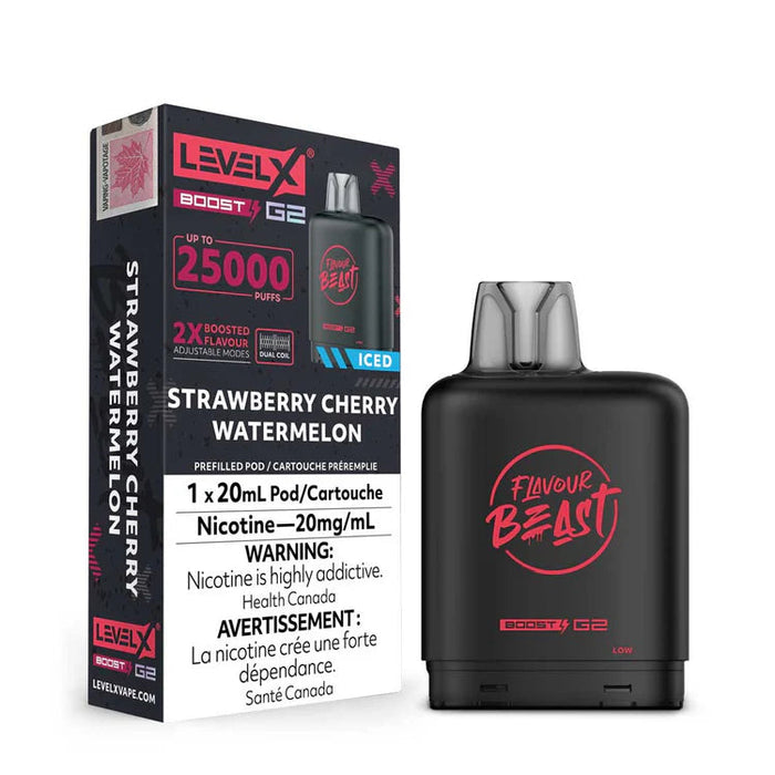 Level X Flavour Beast Boost G2 - Strawberry Cherry Watermelon 20mg