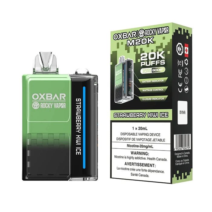 Rocky Vapor OXBAR M20K Disposable - Strawberry Kiwi Ice 20mg