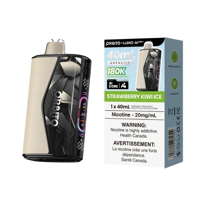 Orbito Lumo AI Pro+ 180K Disposable - Strawberry Kiwi Ice 20mg