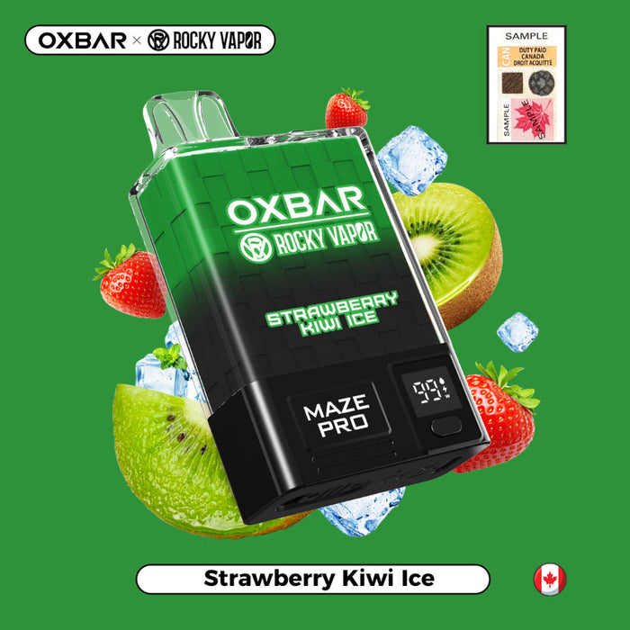 Rocky Vapor OXBAR Maze Pro 10K Disposable - Strawberry Kiwi Ice 20mg