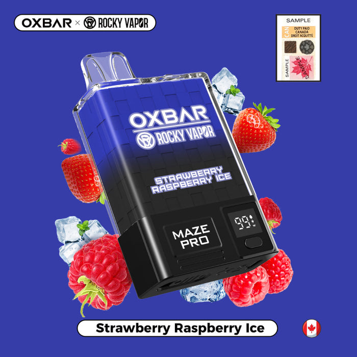 Rocky Vapor OXBAR Maze Pro 10K Disposable - Strawberry Raspberry Ice 20mg