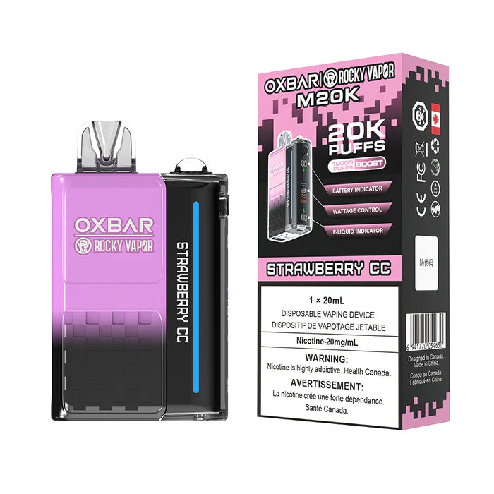 Rocky Vapor OXBAR M20K Disposable - Strawberry CC 20mg