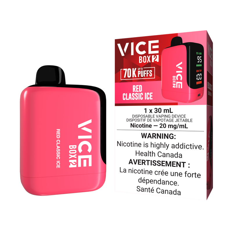 Vice Box 2 Disposable - Red Classic Ice 20mg Fat Panda Webstore Vice Box 2 Disposable - Red Classic Ice 20mg Fat Panda Webstore