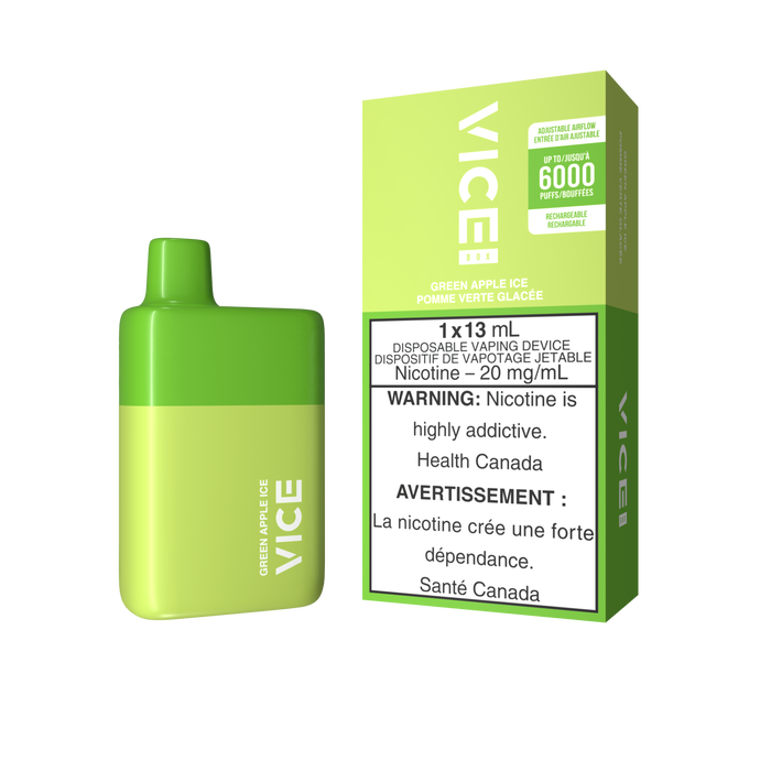 Vice Box Disposable - Green Apple Ice 20mg