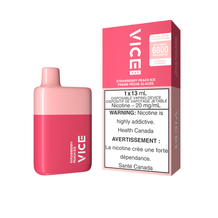 Vice Box Disposable - Strawberry Peach Ice 20mg