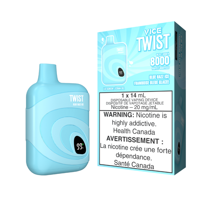 Vice Twist 8k Disposable - Blue Razz Ice 20mg