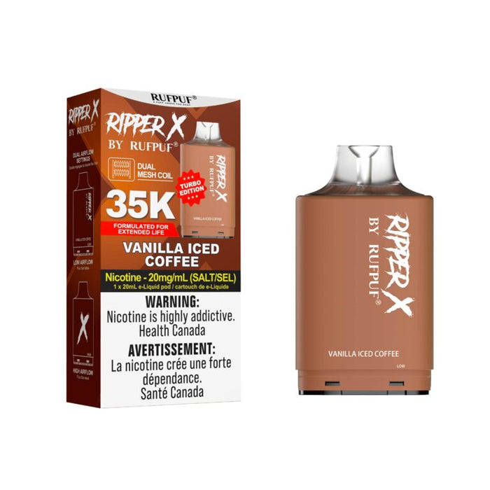 RIPPER X by RUFPUF 35K Pod Vanilla Iced Coffee 20mg