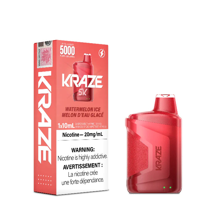 Kraze 5000 Disposable - Watermelon Iced 20mg