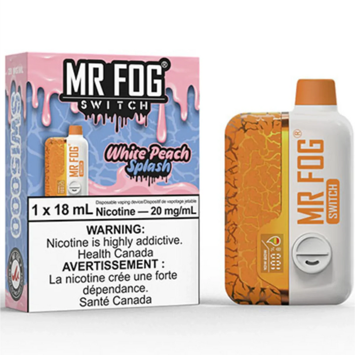 Mr. Fog Switch 15K Disposable - White Peach Splash 20mg